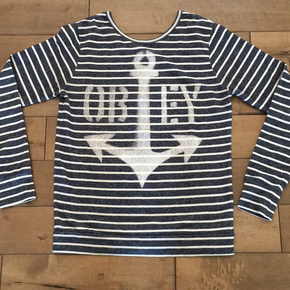 ⚓️OBEY wmns striped sweatshirt size M.